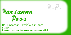 marianna poos business card